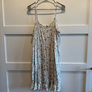 Floral XL Spaghetti Adjustable Strap Dress